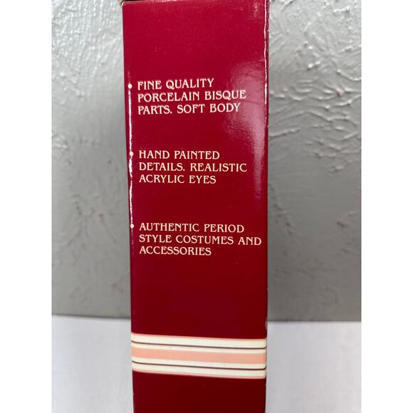 Vintage 1990 Regal Doll Collection ALYSSA Porcelain Doll 16" Pink Hearts Prair - Picture 3 of 4